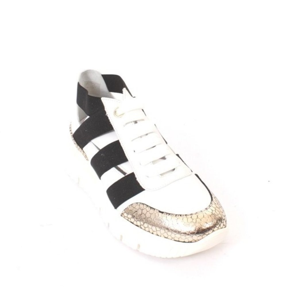 MOT-CLe 2352 Multicolor Leather Wedge Sneakers
